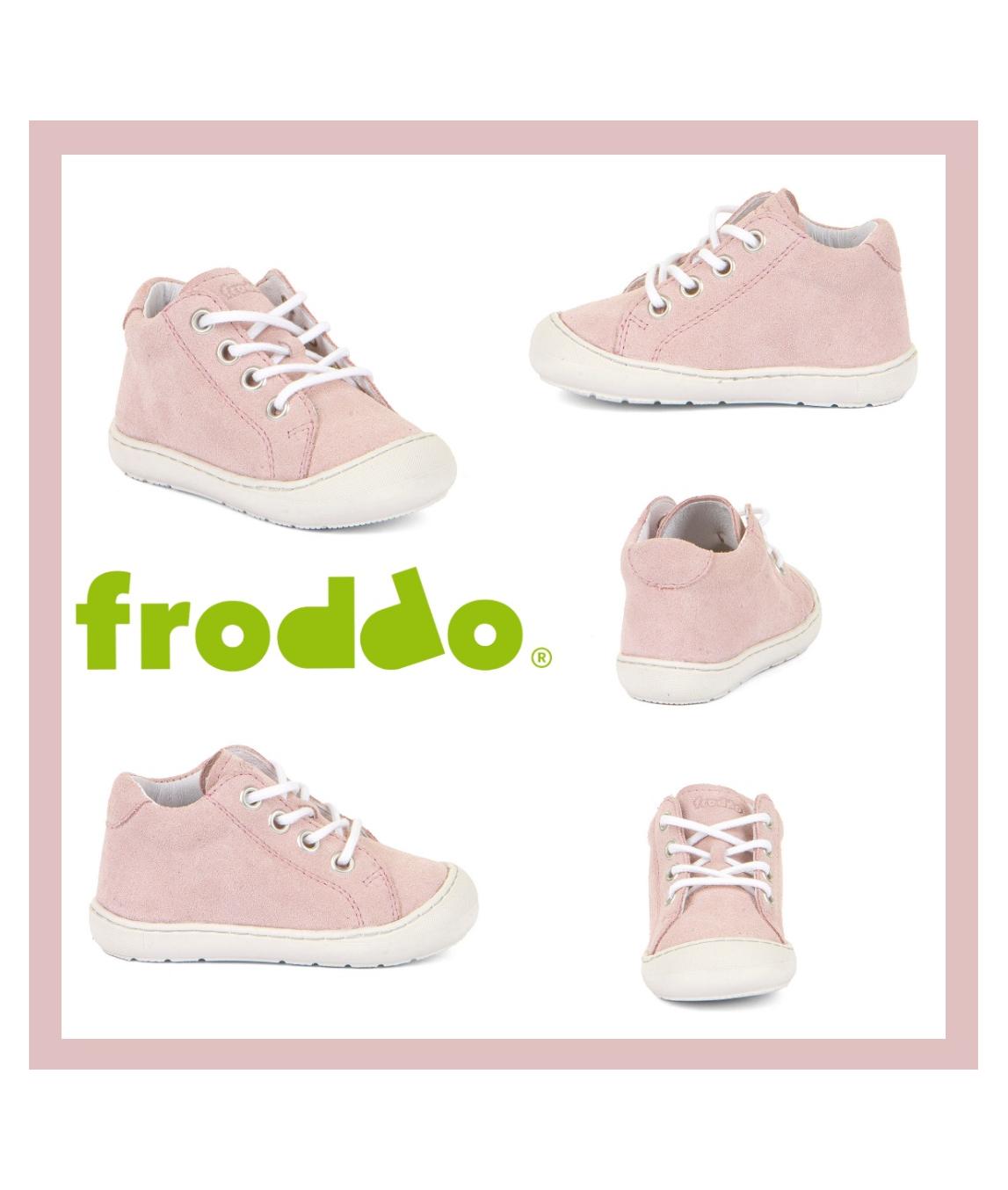 FRODDO CIPELE - OLLIE LACES / WHITE / PINK-3