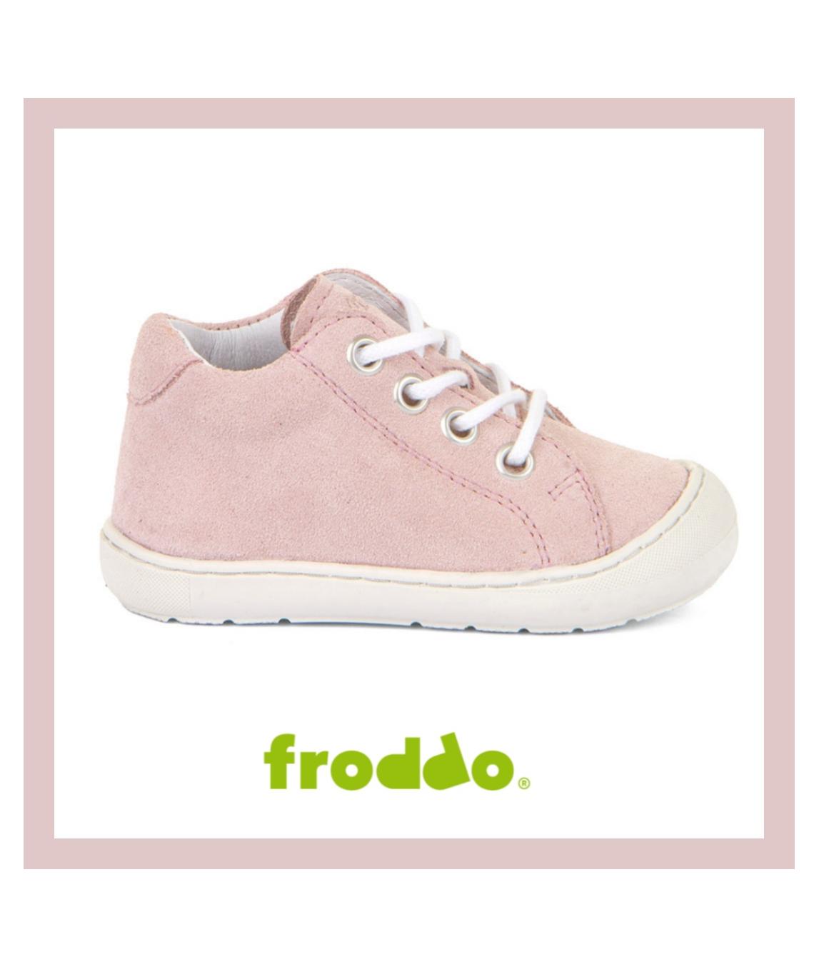 FRODDO CIPELE - OLLIE LACES / WHITE / PINK-1
