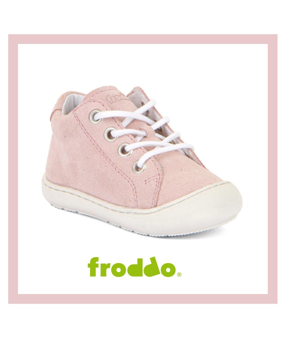 FRODDO CIPELE - OLLIE LACES / WHITE / PINK-0